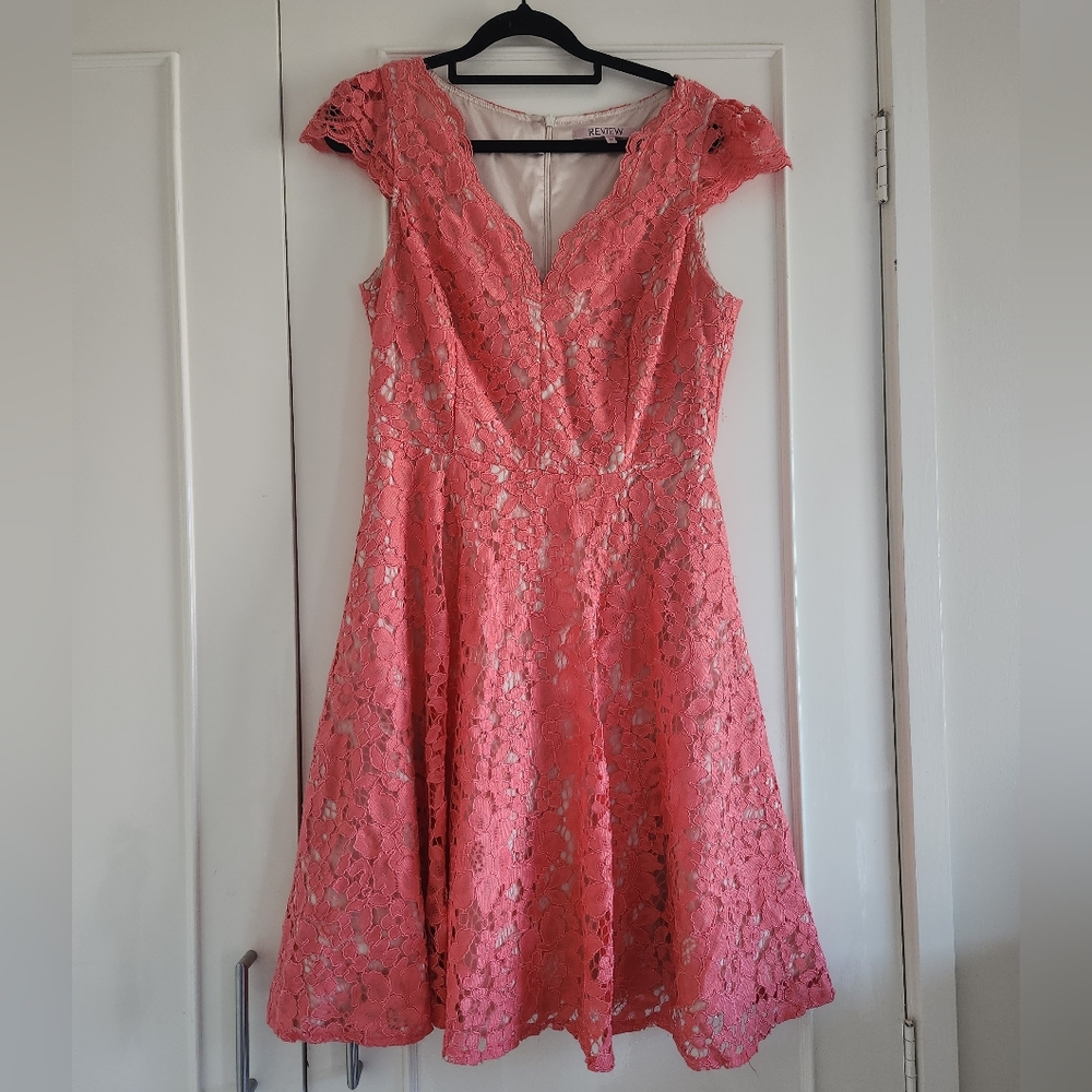 Pink Review Dress - Picture 1 of 4